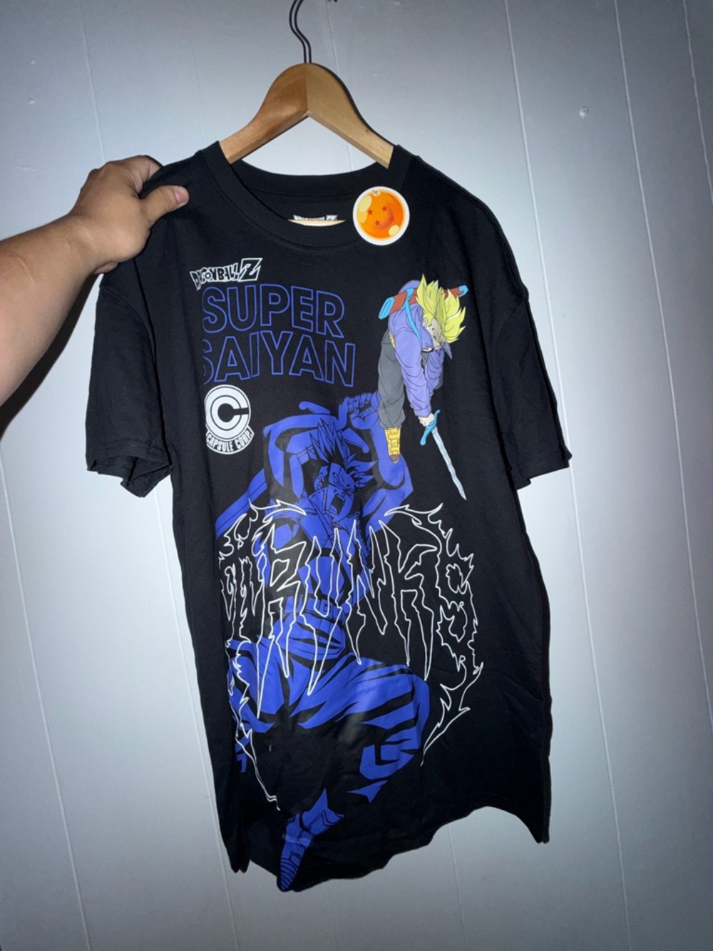 Dragon Ball Z Super Saiyan Graphic Tee - Black